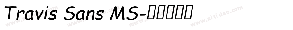Travis Sans MS字体转换